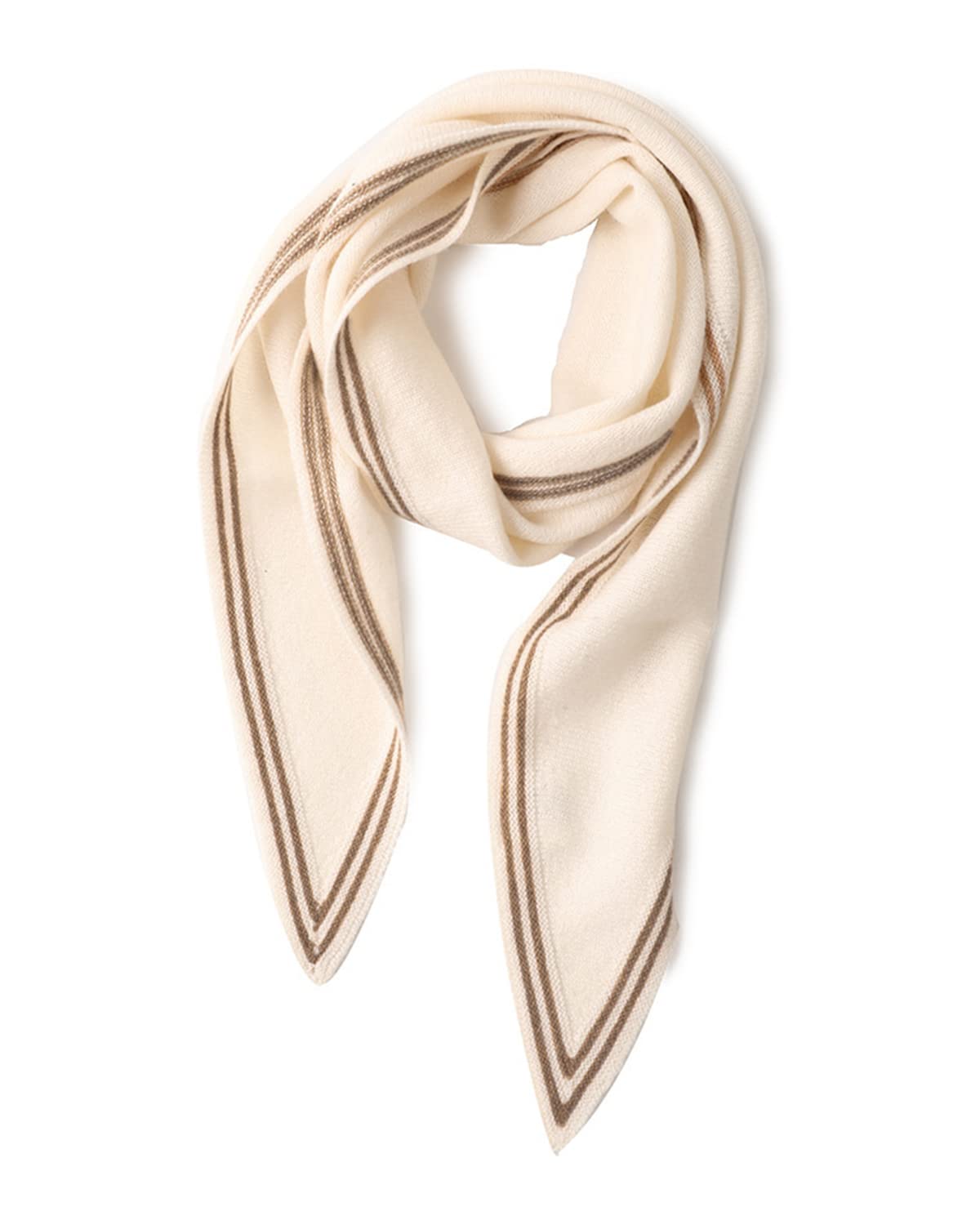 100% Cashmere Diamond-Shaped Small Neck Scarf, Super Soft Warm
